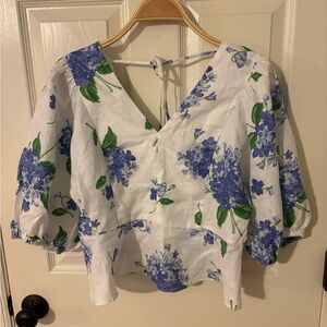 Draper James Hydrangea Top size 8 NWT